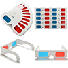 纸质红蓝3d眼镜电影电脑投影仪专用纸制近视红蓝3D立体眼镜镜框