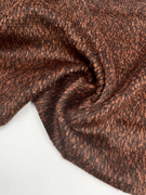 垂感细腻阿尔巴卡砖红色混色，长毛顺毛毛料，布料秋冬大衣服装面料