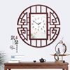 中式客厅挂钟中国风，复古装饰钟表家用创意，静音古典大气圆形挂表