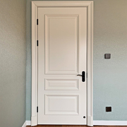圣德科品牌白色美式卧室门拼装木门室内套装门实木烤漆门上门安装