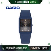 日本直邮Casio卡西欧男女同款手表海军蓝色精致设计感百搭