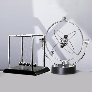 牛顿摆球永动机仪小摆件办公桌创意装饰品现代简约桌面书房科学