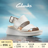 clarks其乐微尔希系列女鞋柔软舒适凉鞋，一字带坡跟厚底沙滩凉鞋女