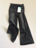 美式复古黑灰色牛仔裤，男2024春秋宽松阔腿设计感小众直筒裤子