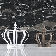 欧式新古典白色铁艺摆件家居饰品样板房空间设计橱柜软装配饰