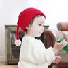 婴儿帽子围巾冬款儿童男童男宝宝红色圣诞毛线帽可爱秋冬女童冬季
