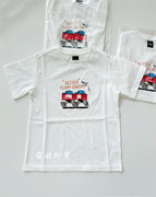 120-160韩系23夏季男女童，纯棉短袖t恤白色，简单大方