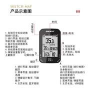 GIANT捷安特GPS智能码表自动背光骑行自行车里程表PLANET G5