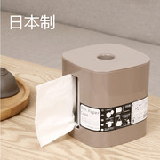 日本进口纸巾盒创意圆形卷，纸筒家用卫生间客厅桌面，收纳盒子抽纸盒