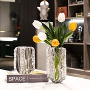 柏梵现代简约水晶花瓶创意客厅玄关餐桌轻奢高级感家居插花装饰品