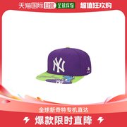 韩国直邮MLB 儿童 蓝色 KINO 棒球帽 平沿帽子 72CPRB011-50C