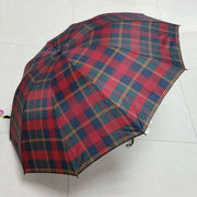 宝丽姿雨伞宝丽姿大雨伞三折叠商务格子伞男女士，防风防锈双人加粗