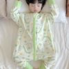 巴拉巴柆儿童男宝宝睡袋，秋冬款连体双拉链睡衣，卡通家居服分腿
