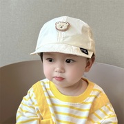 婴儿帽子夏季幼儿防晒帽薄款透气宝宝网帽可爱卡通儿童棒球帽遮阳