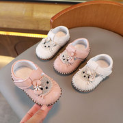 女宝宝公主鞋春秋软底婴儿鞋0-1一岁2小童学步鞋女童鞋子单鞋