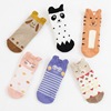 韩版纯棉立体卡通儿童袜婴儿小童宝宝防滑袜子 6色小动物短袜