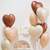 18寸心形铝膜铝箔气球庆，结婚情人节表白婚礼，派对装饰布置爱心汽球