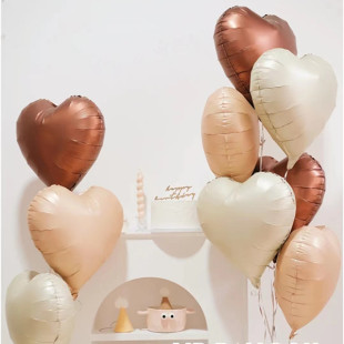 18寸心形铝膜铝箔气球庆结婚情人节表白婚礼派对装饰布置爱心汽球