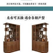 实木隔断柜玄关柜装饰柜屏风客厅中式酒柜双面进门鞋柜间厅柜