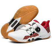 出口日本羽毛球鞋K530 超轻耐磨缓冲垫抗扭纽扣鞋 专业训练网球鞋
