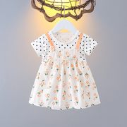 女宝宝纯棉连衣裙0-1一3岁女童夏装裙儿童装洋气衣服婴儿夏季裙子