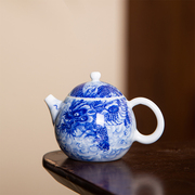 景德镇手绘青花茶具复古家用茶杯送礼茶具茶壶
