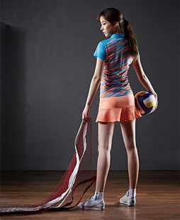新韩国羽毛球服男女白色短裤印花网球乒乓球跑步运动球衣速干