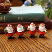 可爱圣诞老人树脂小矮人桌面摆件，礼物摄影装饰道具节日氛围饰品