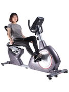 康乐佳K8718R卧式健身车家用动感单车室内自行车老人健身器材