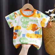 儿童短袖t恤纯棉，女童夏装婴儿宝宝，夏季童装2023男童上衣