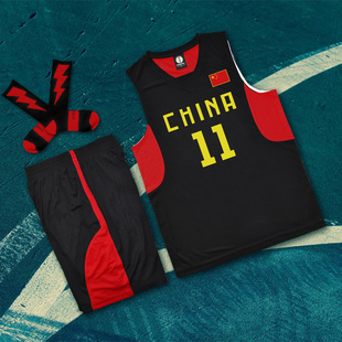 定制订做篮球服套装篮球衣队服中国队中国男篮空白比赛服印号印字