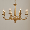 法式吊灯简约复古别墅客厅书房卧室餐厅灯具欧式美式轻奢全铜灯饰