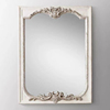 欧式复古风白色穿衣镜法式雕花，落地镜家用美式挂墙梳妆镜子全身镜