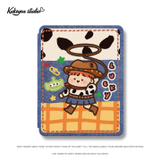 kukeyoustudio西部牛仔女孩适用ipad10保护套2022苹果平板mini6旋转air45亚克力89防弯ipadpro11英寸带笔槽