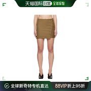 香港直邮LOULOU STUDIO 女士 不对称半身裙 MAHAZAntiqueBrown