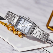 卡西欧手表女复古小方块表石英女式手表LTP-V007海外直邮