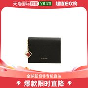 韩国直邮JILL STUART ACC 黑色Saffiano皮革装饰短款钱包 (JAWA