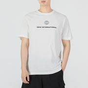 Nike耐克短袖T恤男2024夏季运动服白色半截袖体恤透气DM5440