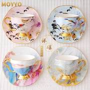 moyyo咖啡杯欧式小奢华英式田园，风下午茶具，套组骨瓷红茶杯碟陶瓷