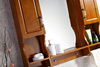 欧式1.1米浴室柜橡木落地卫生间洗手盆仿古卫浴柜组合洗漱台1.2cm