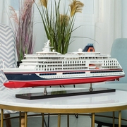 哥伦布号豪华游轮模型带灯邮轮高端精致办公装饰品一帆风