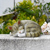 户外卡通可爱小猫摆件阳台，露台布置花园庭院，创意树脂仿真动物装饰