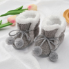 宝宝鞋子冬季加绒防寒保暖0-1岁婴幼儿学步鞋软底加厚棉鞋毛毛鞋