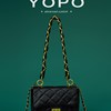 yopo2023韩版潮菱格链条包休闲(包休闲)简约高级感气质单肩斜挎女包包
