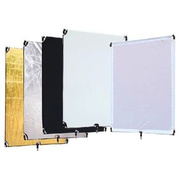 富莱仕五合一摄影旗板大型旗板摄像反光板柔光板遮光板80x100cm