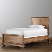黛森那美式实木床单人床，儿童床1.2米法式乡村，橡木男孩床民宿家具
