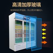 冷藏柜单门饮料双开门保鲜柜立式三门展示柜啤酒冰柜风冷冰箱商用