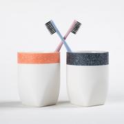 家用牙缸杯创意漱口杯情侣套装刷牙杯陶瓷可爱韩国牙刷杯洗漱牙杯