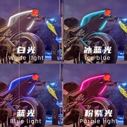 踏板摩托车改装led彩灯带，防水七彩爆闪跑马灯电动车12v流水软灯条