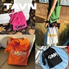tavn《dailyhugs》撞色设计大容量刺绣，印花帆布包袋